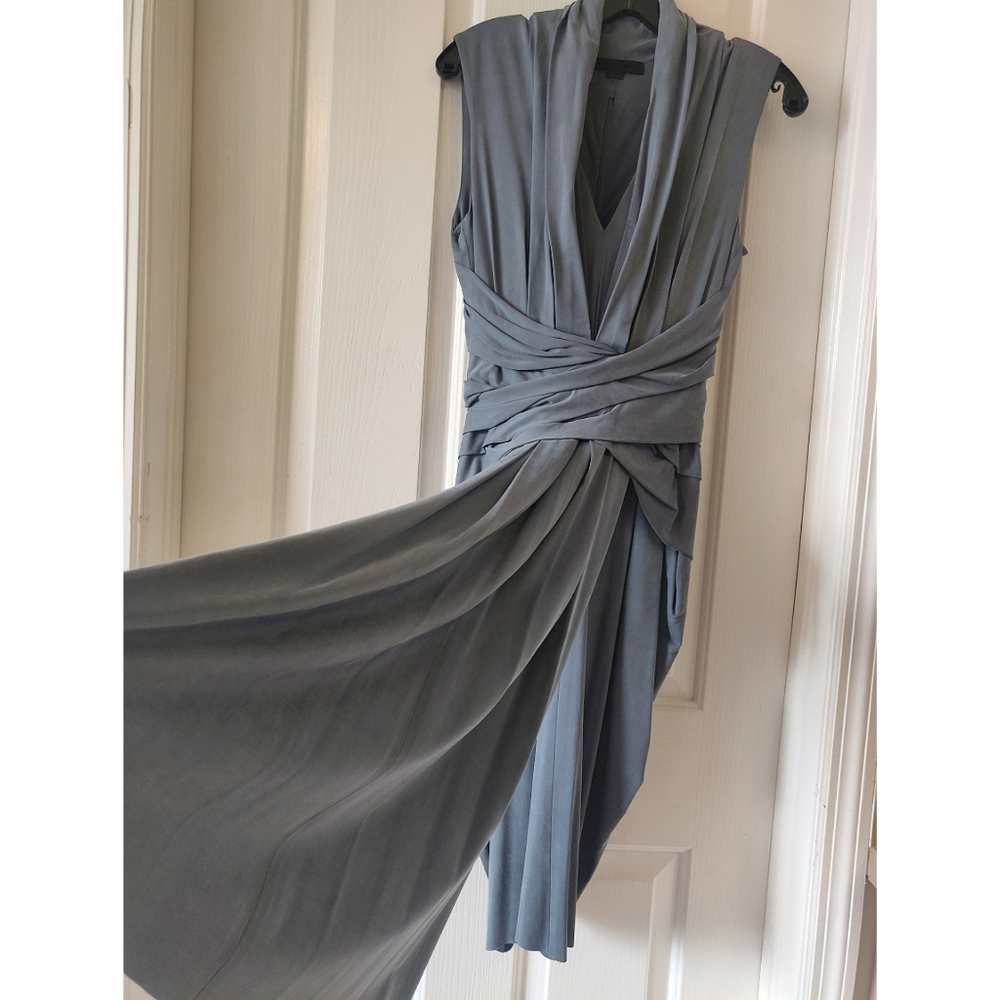 Alexander Wang Cross Waist Suede Gray dress